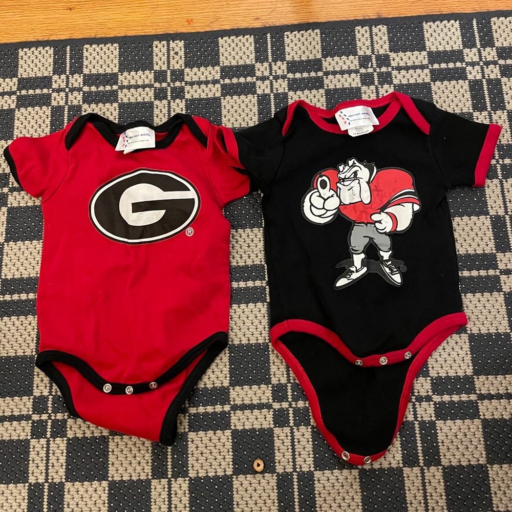 UGA baby onesies 12 months